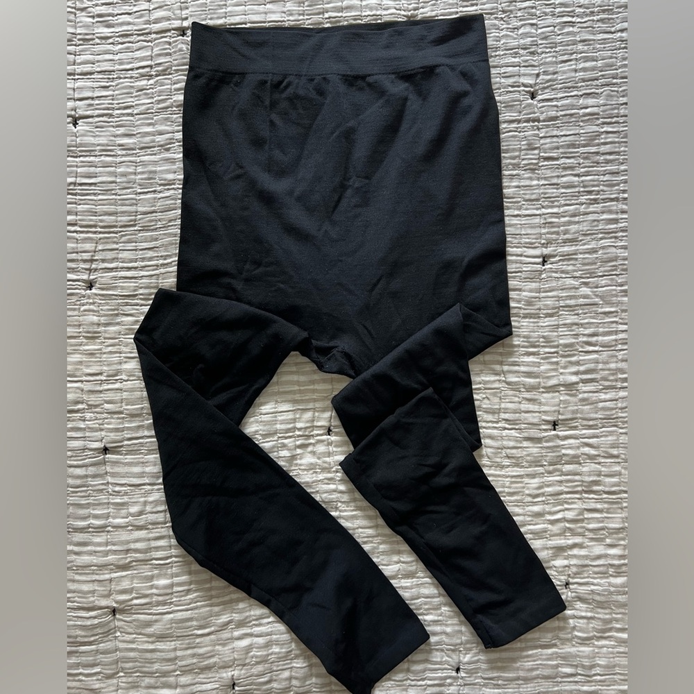 Motherhood Maternity Black Over the Belly Leggings, L/XL
